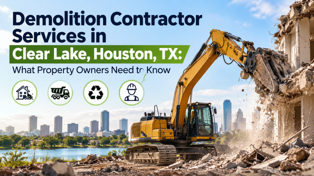 Demolition Contractor Services in Clear Lake, Houston, TX: What Property Owners Need to Know